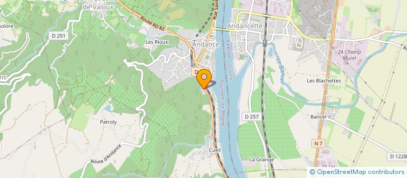 localisation de l'entreprise LYON LUMIERE PRODUCTIONS  ANDANCE