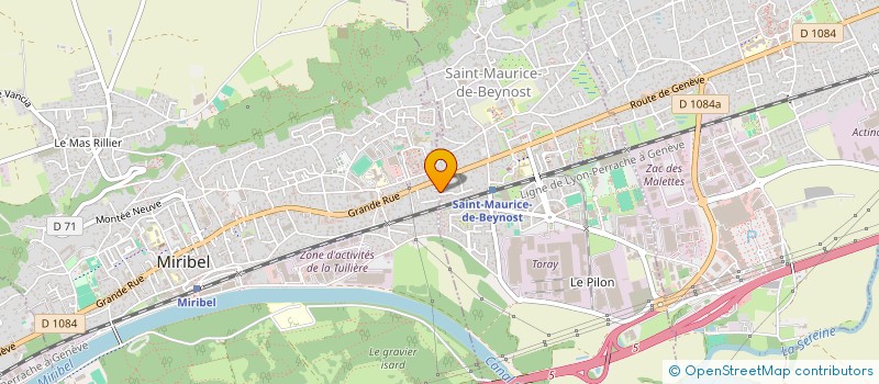 localisation de l'entreprise LYON MEDIA VISION à MIRIBEL