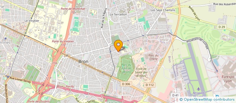 localisation de l'entreprise LYON METEO à BRON