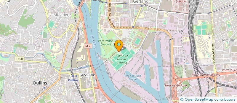 localisation de l'entreprise LYON OLYMPIQUE UNIVERSITAIRE LOU RUGBY à LYON