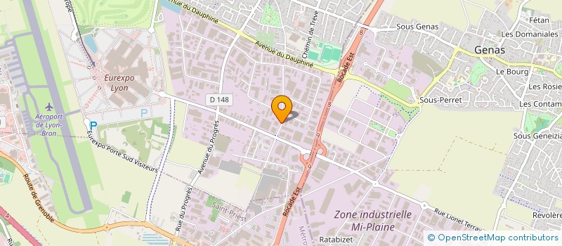 localisation de l'entreprise LYON ORTHO à CHASSIEU