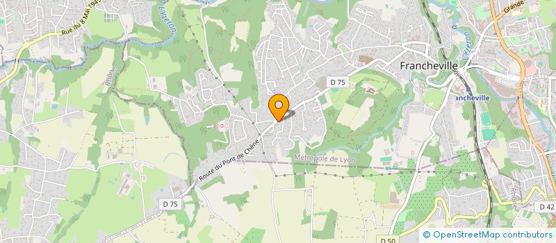 localisation de l'entreprise LYON OUEST TRANSPORTS SERVICES  FRANCHEVILLE