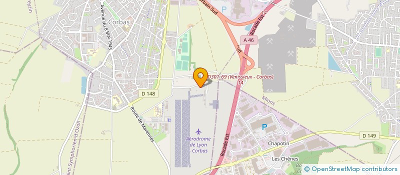 localisation de l'entreprise LYON PARACHUTISME SPORTIF à CORBAS