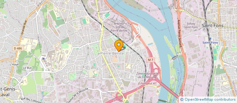 localisation de l'entreprise LYON PATISS SARL  OULLINS-PIERRE-BENITE