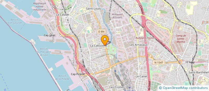 localisation de l'entreprise LYON PIZZA NORD à MARSEILLE