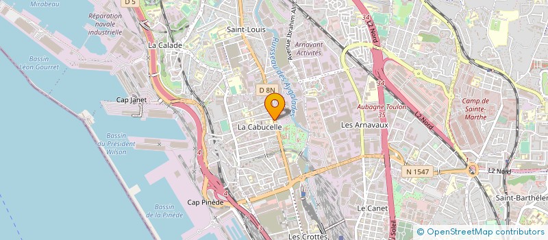 localisation de l'entreprise LYON PNEUS SERVICE à MARSEILLE