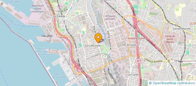 localisation de l'entreprise LYON PNEUS SERVICE à MARSEILLE
