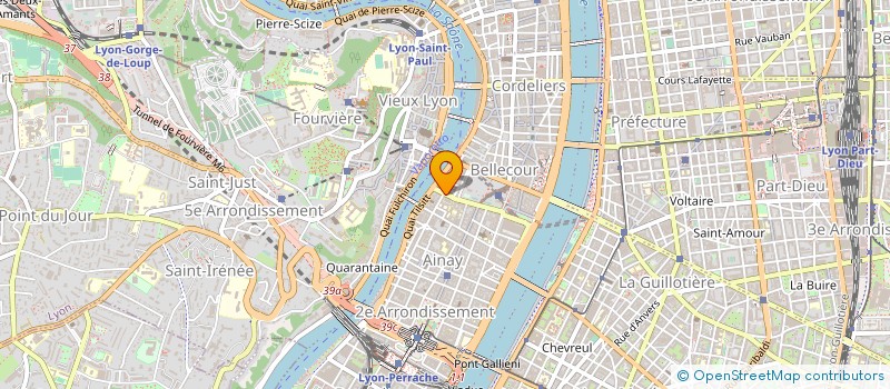 localisation de l'entreprise LYON SAINT GEORGES  LYON