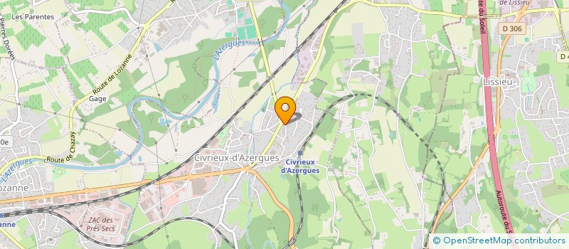 localisation de l'entreprise LYON SQUARE MUSIC  CIVRIEUX-D'AZERGUES