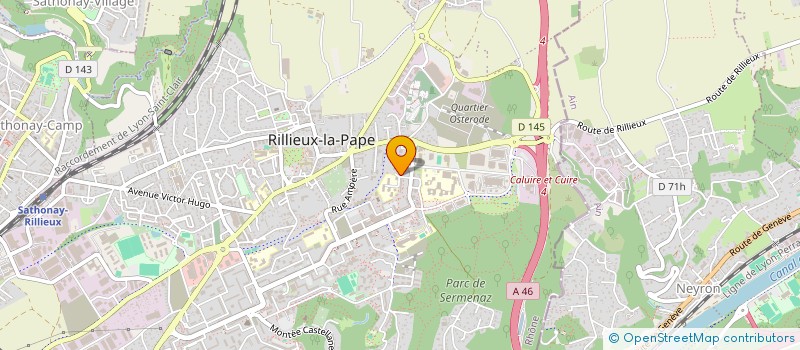 localisation de l'entreprise LYON STAND SERVICE à RILLIEUX-LA-PAPE