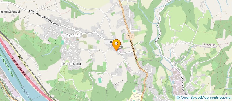 localisation de l'entreprise LYON SUD  SEYSSUEL