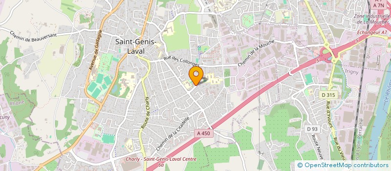 localisation de l'entreprise LYON SUD OUEST - SPORTS TERRITOIRES à SAINT-GENIS-LAVAL