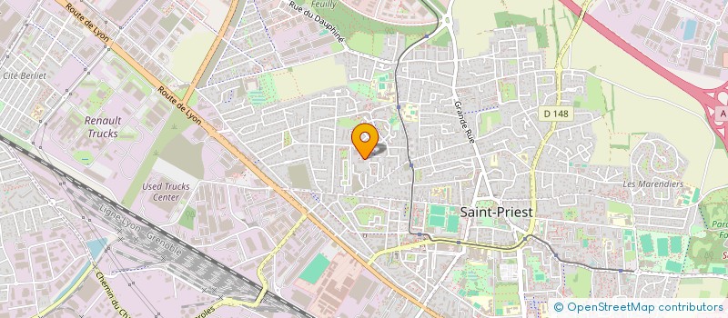 localisation de l'entreprise LYON TRANS EPRESS SARL  SAINT-PRIEST