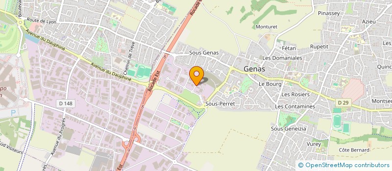 localisation de l'entreprise LYON VANNES ET RACCORS SAS  GENAS