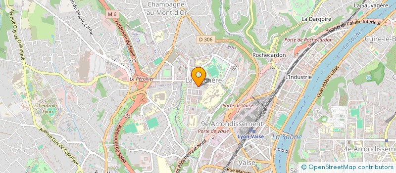 localisation de l'entreprise LYON'VERT  LYON