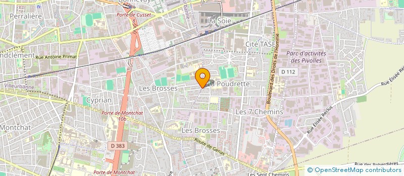 localisation de l'entreprise LYON WEST WEEK-END SPORTS TEXTILES à VAULX-EN-VELIN