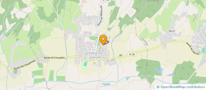 localisation de l'entreprise LYON XR 37  VILLETTE-DE-VIENNE