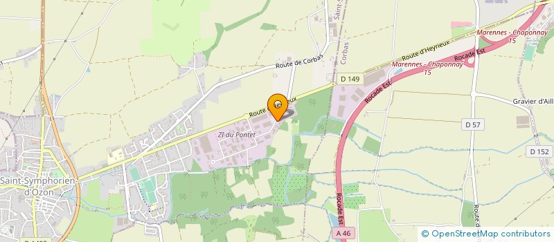 localisation de l'entreprise LYON ZINC  SAINT-SYMPHORIEN-D'OZON