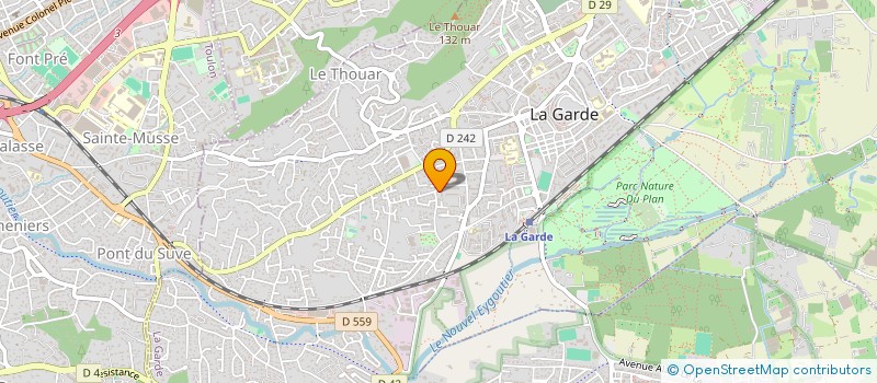 localisation de l'entreprise LYONELEC à LA GARDE