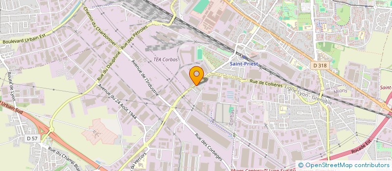 localisation de l'entreprise LYONEXPO à CORBAS
