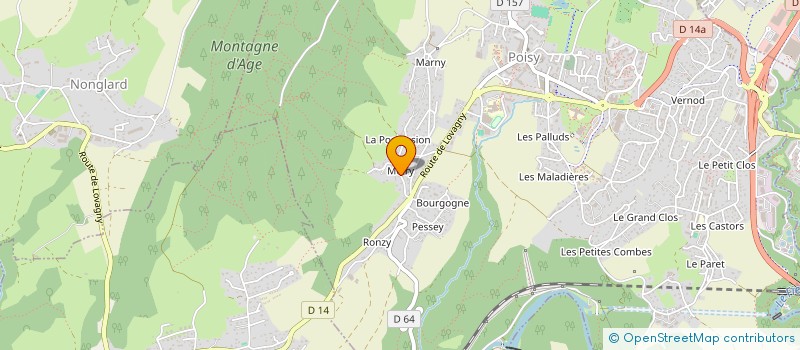 localisation de l'entreprise LYONIE  POISY