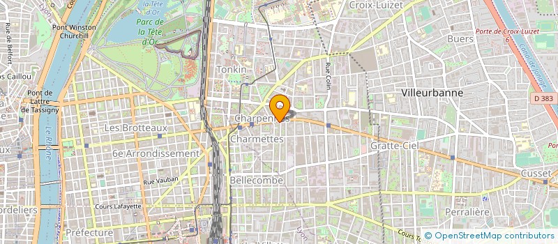 localisation de l'entreprise LYONITTA à VILLEURBANNE