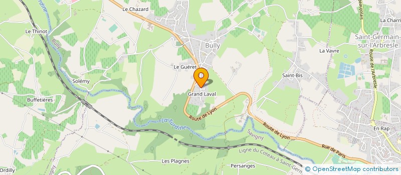 localisation de l'entreprise LYONNAISE D'ENVIRONNEMENT ET DE SERVICES à BULLY