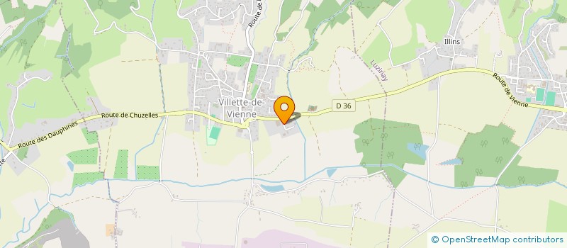 localisation de l'entreprise LYONNAISE DE GOMMAGE ET DE SABLAGE - L.G.S.  VILLETTE-DE-VIENNE