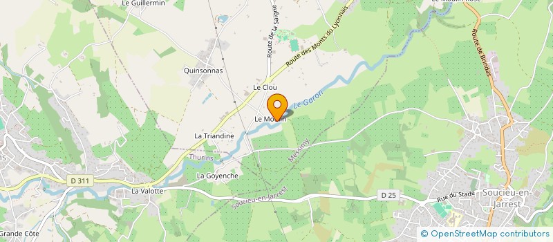 localisation de l'entreprise LYONNAISE DE PLOMBERIE  MESSIMY