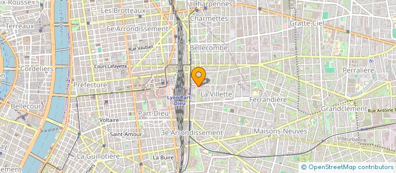 localisation de l'entreprise LYONNAISE OEUVR SOCIA PERSO CNQD LYON  LYON