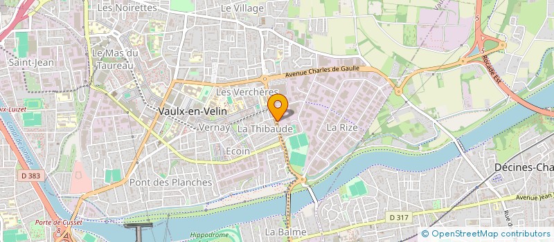 localisation de l'entreprise LYONNETT&PLUS  VAULX-EN-VELIN