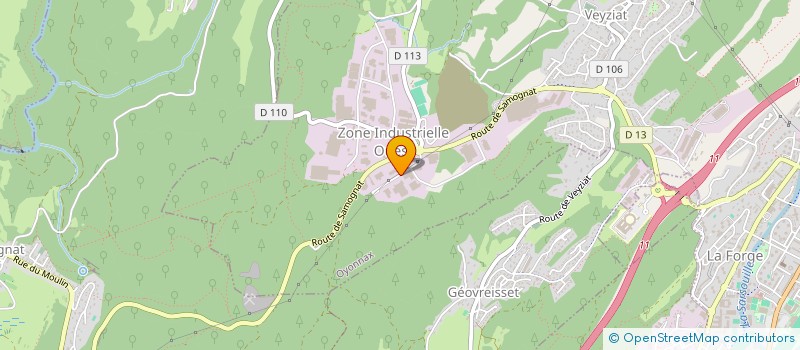 localisation de l'entreprise LYOOPS à OYONNAX