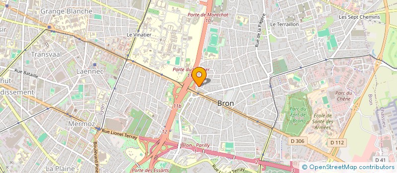 localisation de l'entreprise LYOR  BRON