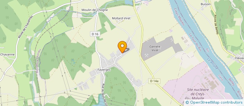 localisation de l'entreprise LYORA  CREYS-MEPIEU