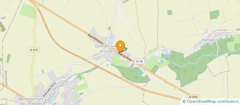 localisation de l'entreprise LYOVEL-LEMOINE à DOMART-SUR-LA-LUCE