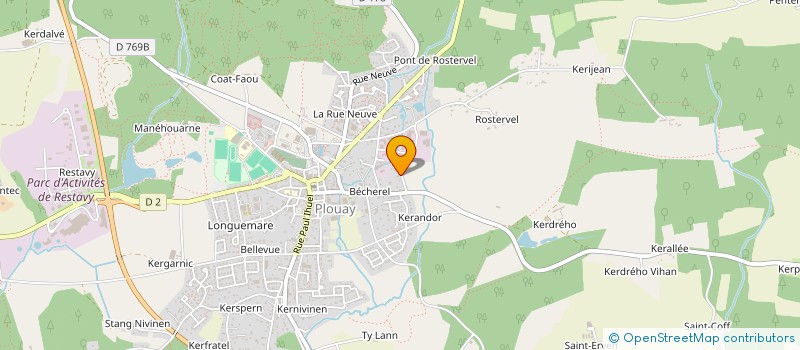 localisation de l'entreprise LYPHANE  PLOUAY