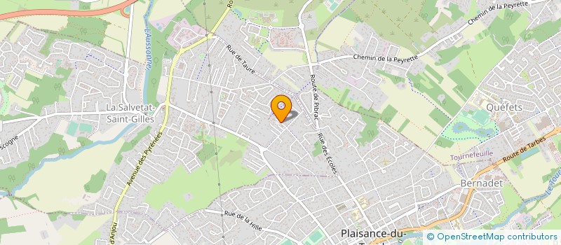 localisation de l'entreprise LYPTECH  LA SALVETAT-SAINT-GILLES