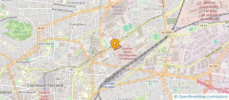 localisation de l'entreprise LYRA  CLERMONT-FERRAND