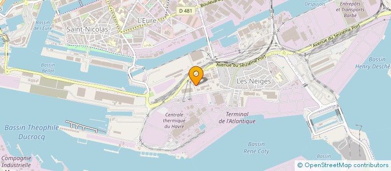 localisation de l'entreprise LYRA PEINTURE à LE HAVRE