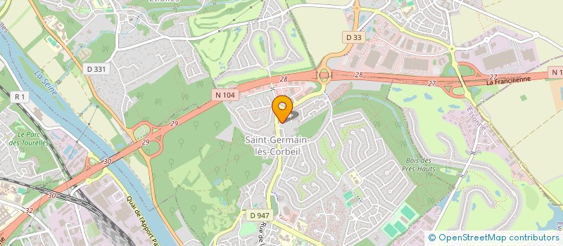 localisation de l'entreprise LYRAX à SAINT-GERMAIN-LES-CORBEIL