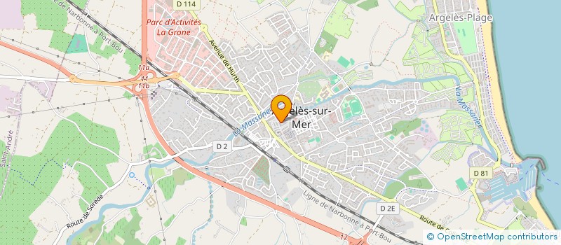 localisation de l'entreprise LYRE ARGELESIENNE  ARGELES-SUR-MER