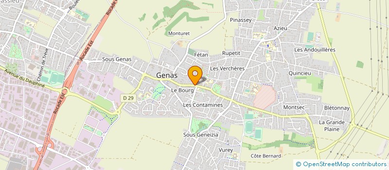 localisation de l'entreprise LYRE DAUPHINOISE ECOLE INSTRUMENTALE à GENAS