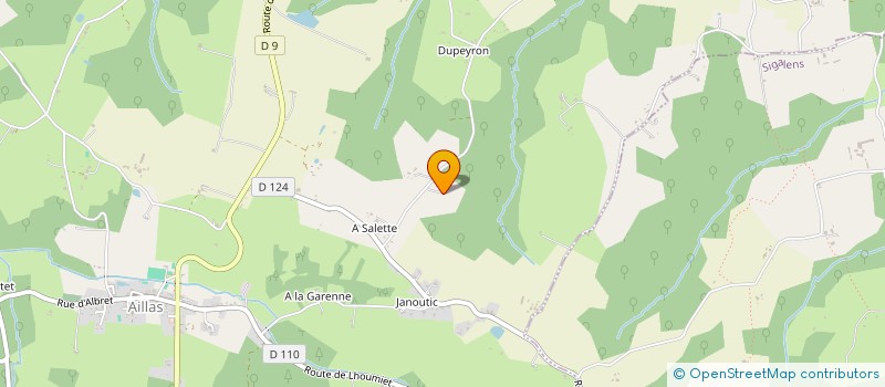 localisation de l'entreprise LYRE DE LA JEUNESSE D AILLAS  AILLAS