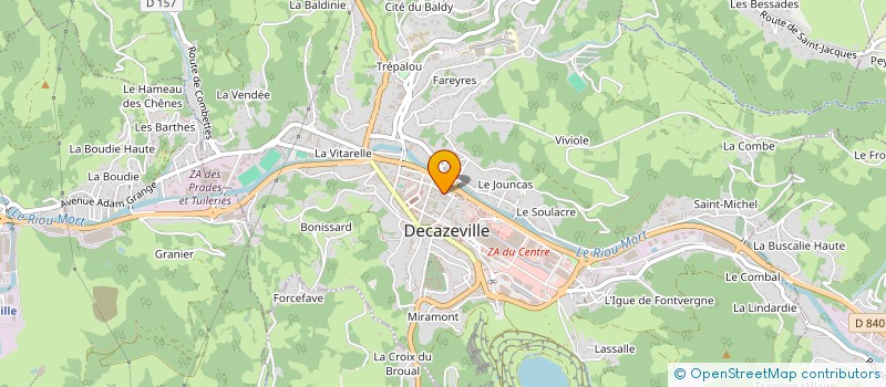 localisation de l'entreprise LYRE DECAZEVILLOISE à DECAZEVILLE