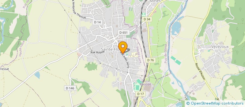 localisation de l'entreprise LYRE DES MINEURS  SAINTE-FLORINE