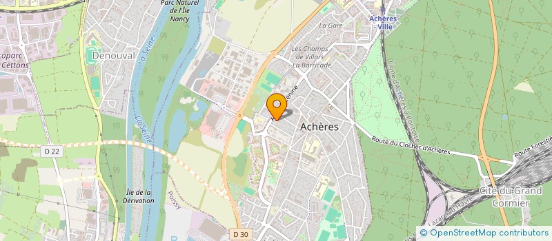 localisation de l'entreprise LYRES  ACHERES