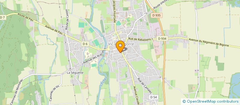 localisation de l'entreprise LYRICAM  VIC-EN-BIGORRE