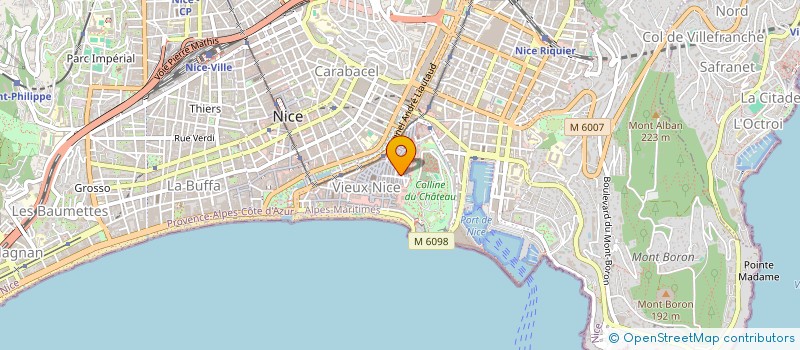 localisation de l'entreprise LYRICAZUR  NICE