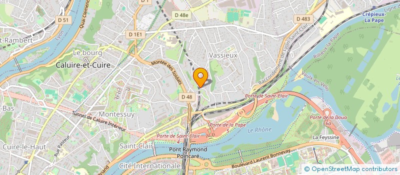 localisation de l'entreprise LYRICE  CALUIRE-ET-CUIRE