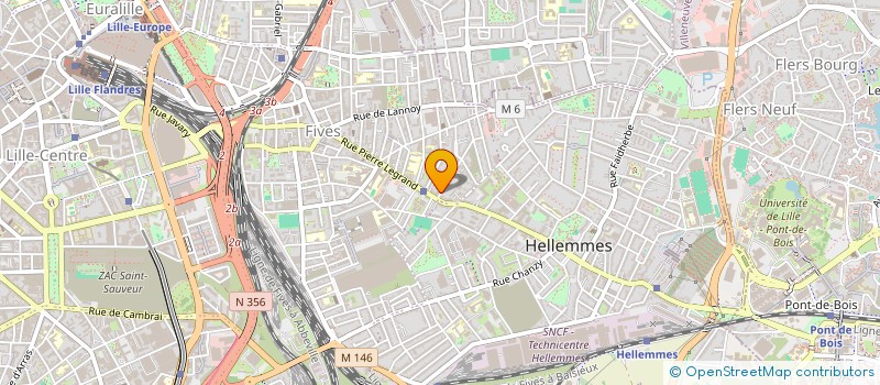 localisation de l'entreprise LYRO SOC à LILLE